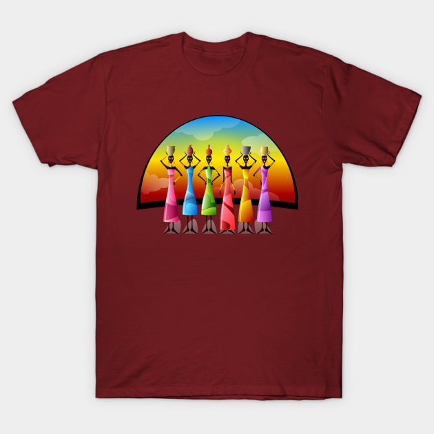 African Women Choir T-Shirt by UrbanBlazeStudio